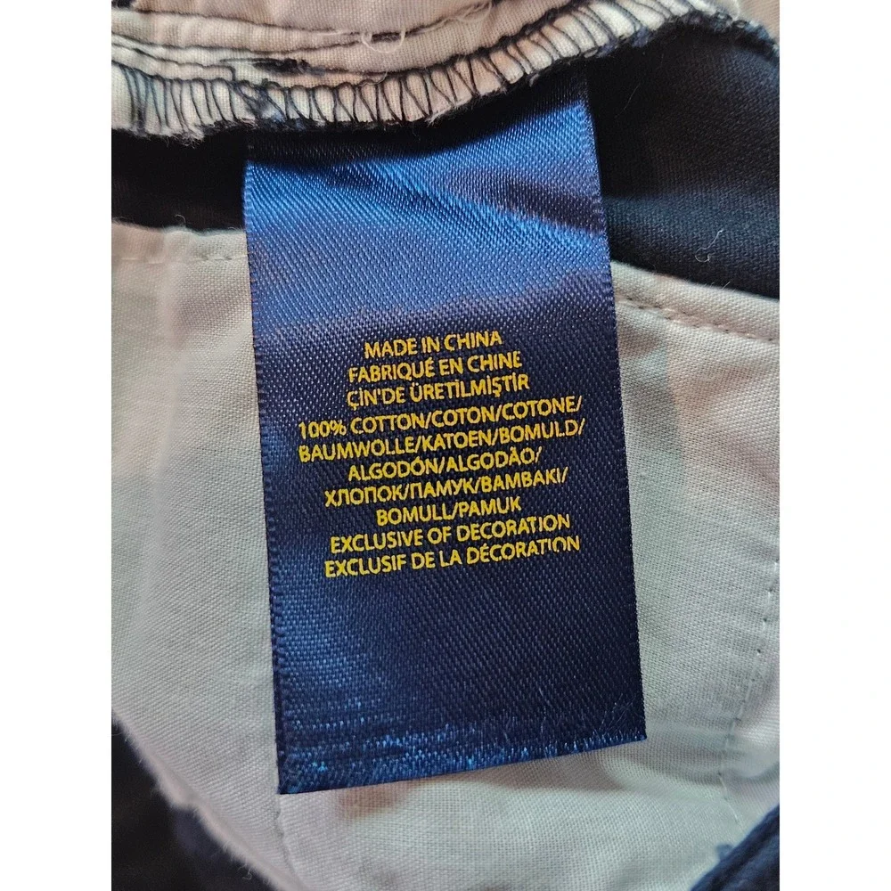 Polo Ralph Lauren Kids Navy Blue Chino Pants Size 8 Adjustable Waist Preppy